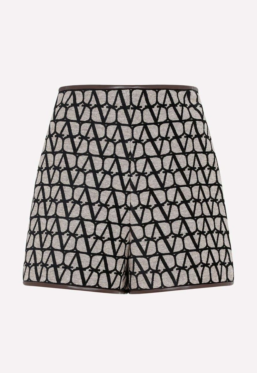 Shorts * | Valentino Toile Iconographe Light Shorts Beige