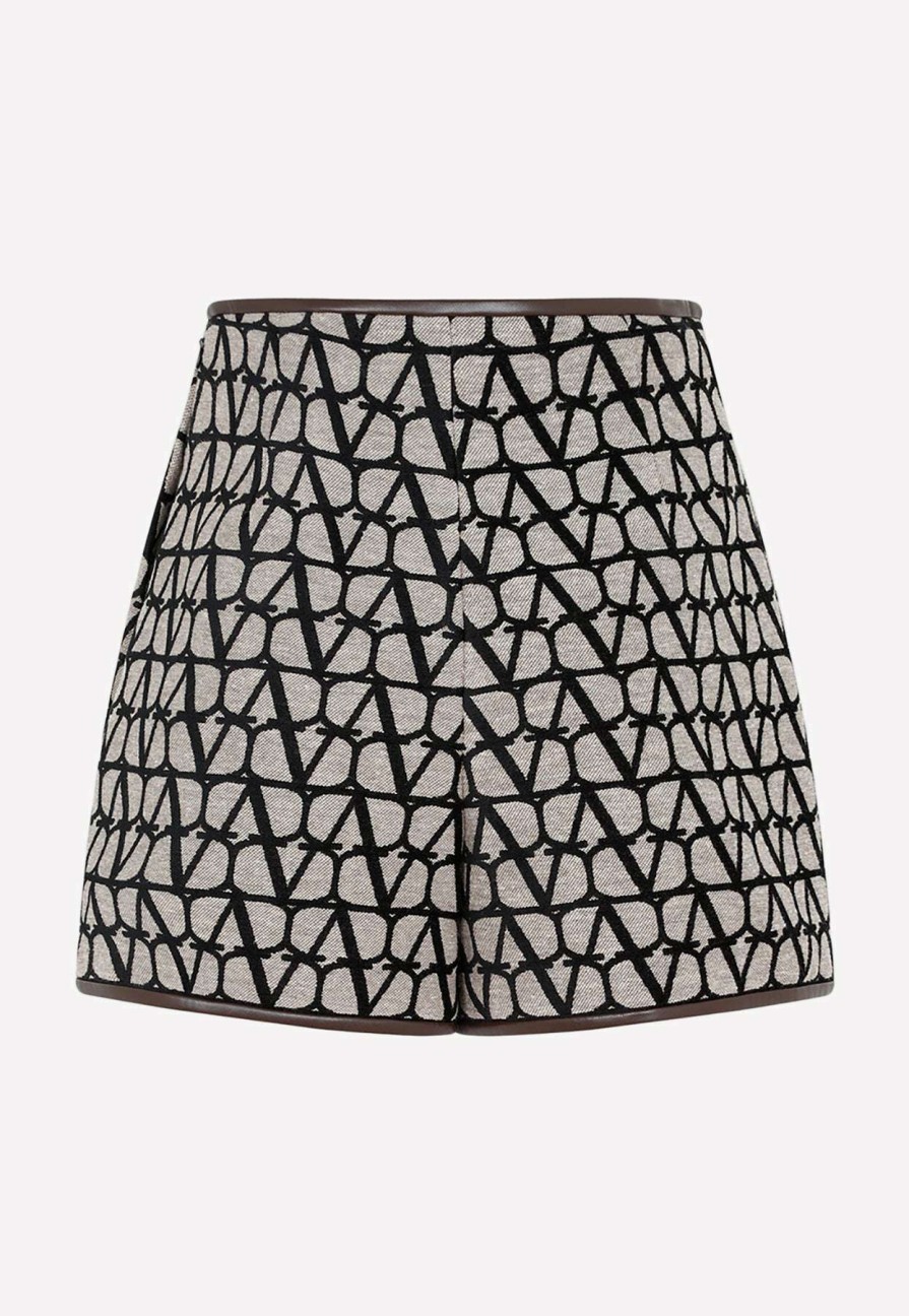 Shorts * | Valentino Toile Iconographe Light Shorts Beige