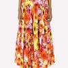 Skirts * | Dolce & Gabbana High-Waist Daisy Print Cotton Maxi Skirt Multicolor