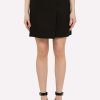 Skirts * | Givenchy Wool Wrap Mini Skirt Black