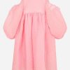 Dresses * | Cecilie Bahnsen Janessa Dress With Voluminous Sleeve Pink