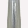 Skirts * | Valentino Metallic Pleated Midi Skirt Silver