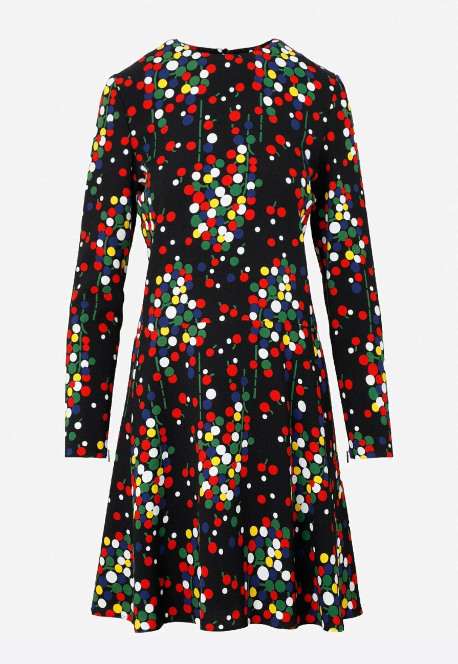 Dresses * | Saint Laurent All-Over Print Mini Dress Multicolor