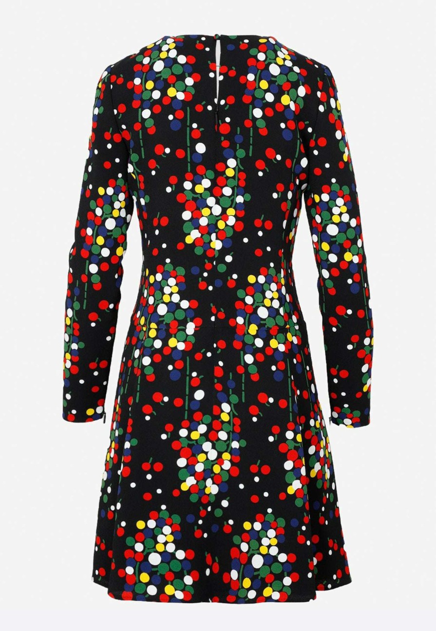 Dresses * | Saint Laurent All-Over Print Mini Dress Multicolor