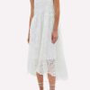 Dresses * | Jonathan Simkhai Zayna Crochet Guipure Midi Dress White