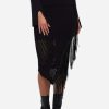 Skirts * | Jonathan Simkhai Jensie Pointelle Fringe Midi Skirt Black