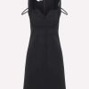 Evening * | Stella Mccartney Scuba Mini Bustier Dress Black