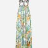 Dresses * | Anjuna Lia Animal And Floral Print Maxi Dress Multicolor