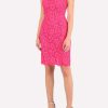 Evening * | Valentino Cotton-Blend Floral Lace Midi Dress Pink