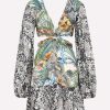 Dresses * | Anjuna Elisa Printed Mini Dress With Ruffles Multicolor