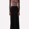 Dresses * | Chloe Crochet Knit Paneled Maxi Dress Black