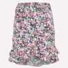 Skirts * | Isabel Marant Milendi Ruffled Floral Mini Skirt Multicolor