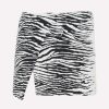 Skirts * | The Attico Cloe Animal Print Mini Skirt Monochrome