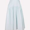 Skirts * | Cecilie Bahnsen Lilly Tiered Midi Skirt Blue