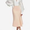 Skirts * | Acler Raven Flared Midi Skirt Peach