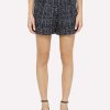 Shorts * | Balmain Tweed High-Waisted Shorts Blue