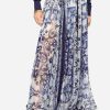 Skirts * | Dolce & Gabbana Majolica Print Maxi Chiffon Skirt Blue