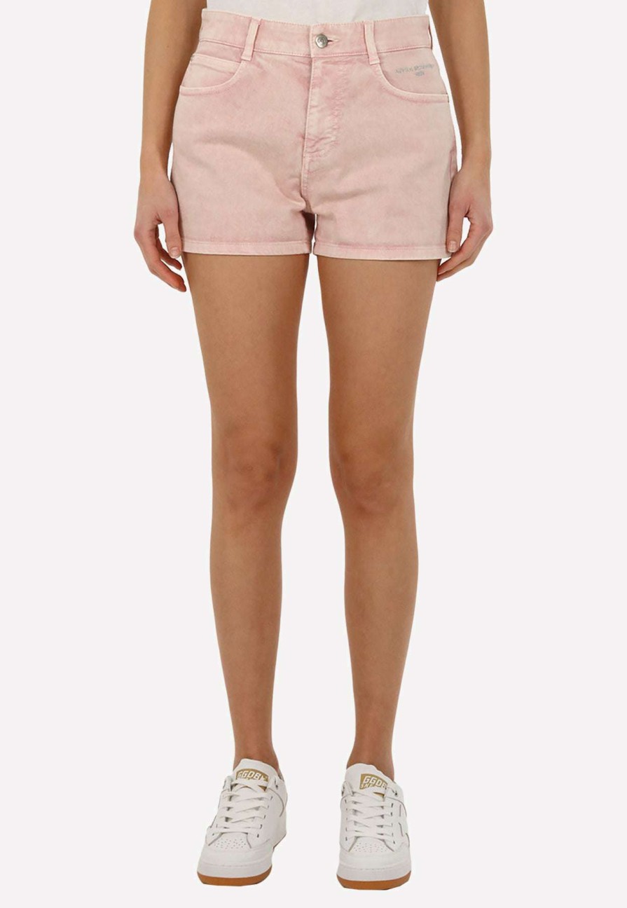 Shorts * | Stella Mccartney Embroidered Mini Shorts Pink