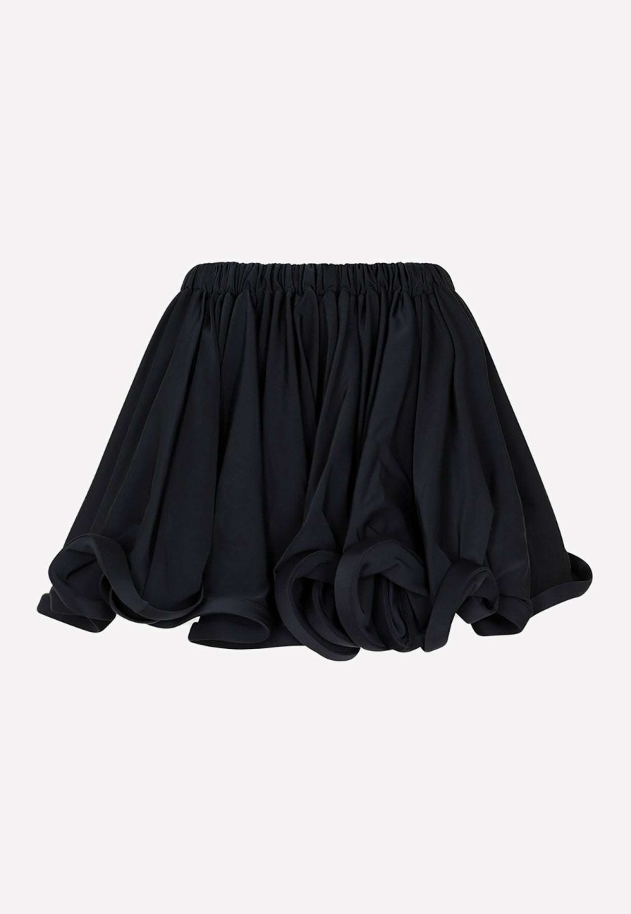 Skirts * | Az Factory Ruffled Mini Skirt Black