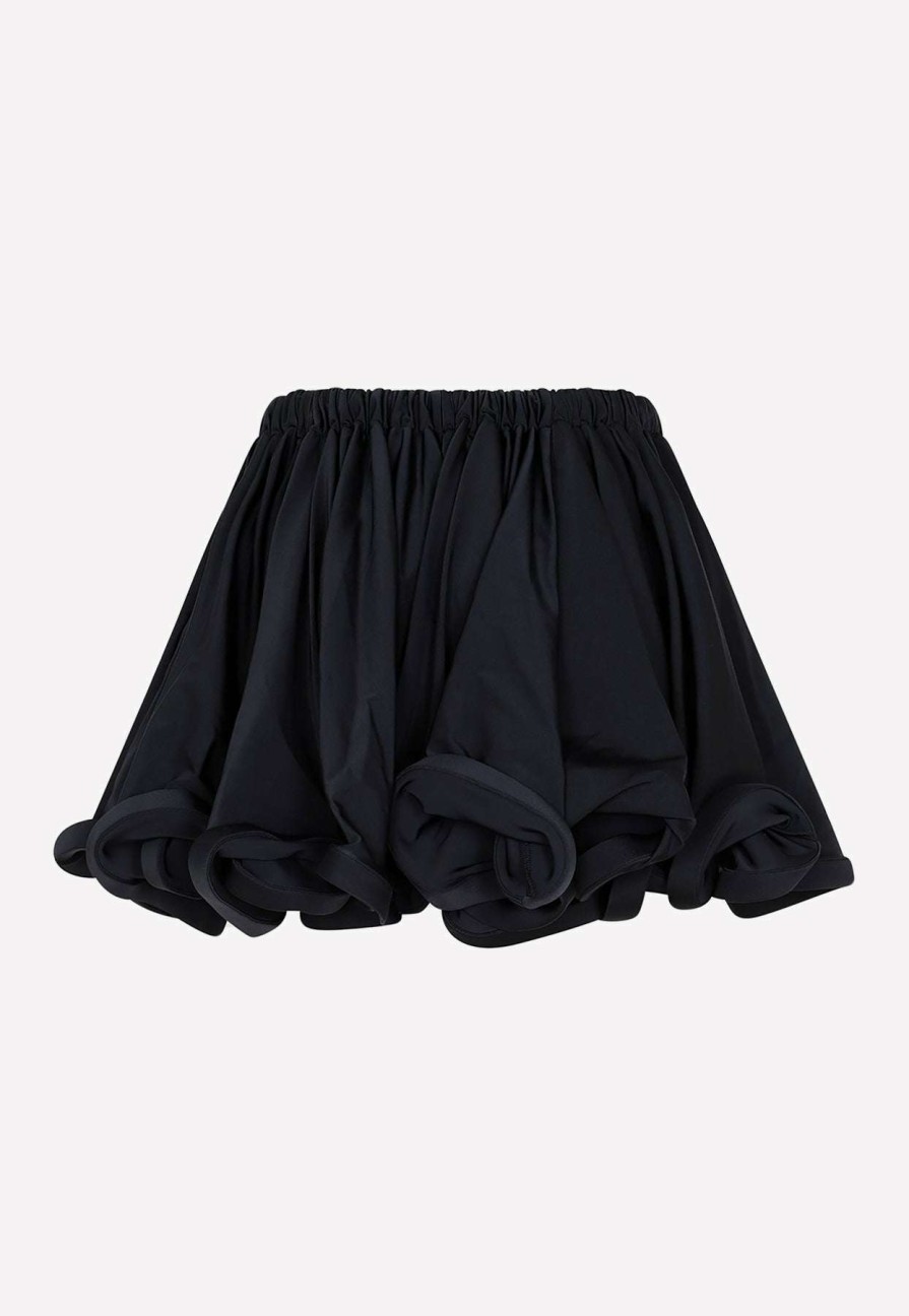 Skirts * | Az Factory Ruffled Mini Skirt Black