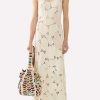 Dresses * | Chloe Patchwork Crochet Knit Maxi Tank Dress Off-White