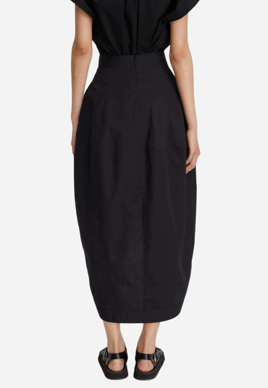 Skirts * | Lee Mathews Oakley Midi Skirt Black