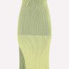 Skirts * | Az Factory Ribbed Midi Skirt Green