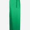 Skirts * | Tom Ford High-Rise Maxi Skirt In Satin Green