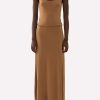 Dresses * | Chloe Straight Wool Tank Dress Camel