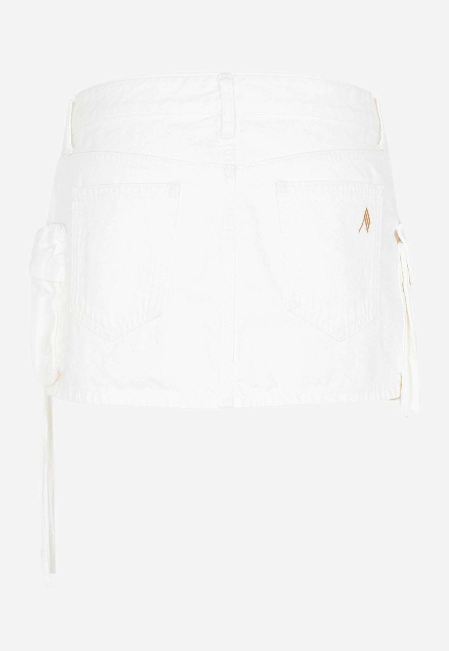 Skirts * | The Attico Fay Mini Cargo Skirt White