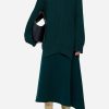 Skirts * | Jil Sander Reversible Asymmetric Midi Skirt Green