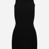 Dresses * | Victoria Beckham Fitted Mini Dress Black