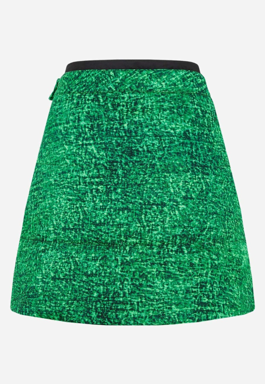 Skirts * | Moncler X Jw Anderson Waitband Mini Skirt Green