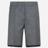 Shorts * | Miu Miu Grisaille Bermuda Shorts Gray