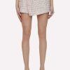 Shorts * | Self-Portrait Boucle High-Waisted Shorts Pink