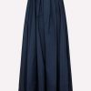 Skirts * | S Max Mara Tripoli Pleated Maxi Skirt Blue