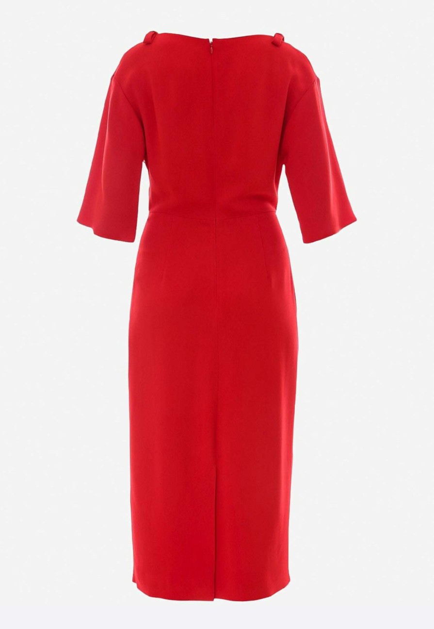 Evening * | Valentino Cady Evolution Sheath Dress- Delivery In 3-4 Weeks Red