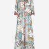 Dresses * | Anjuna Licia Patchwork Print Maxi Dress Multicolor