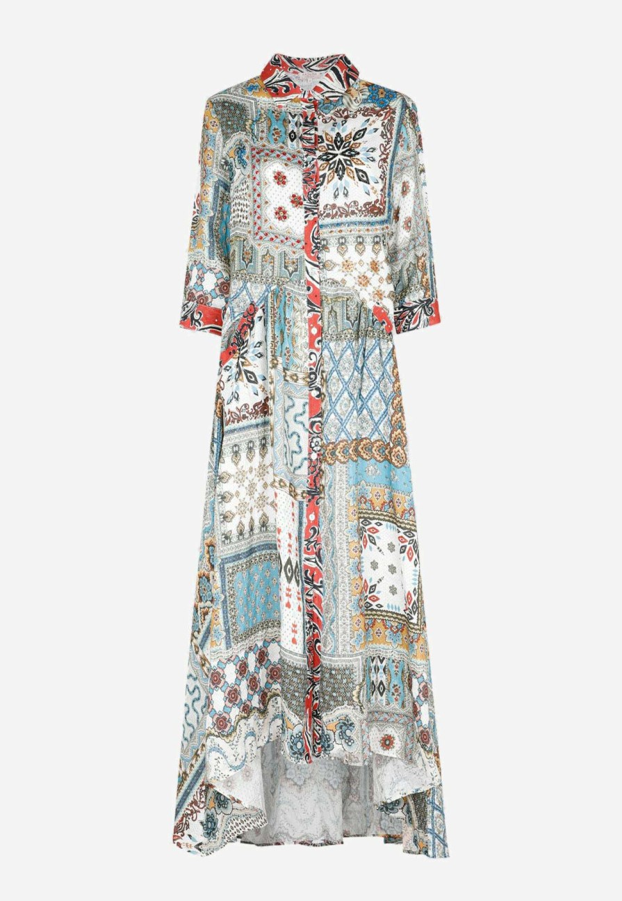 Dresses * | Anjuna Licia Patchwork Print Maxi Dress Multicolor