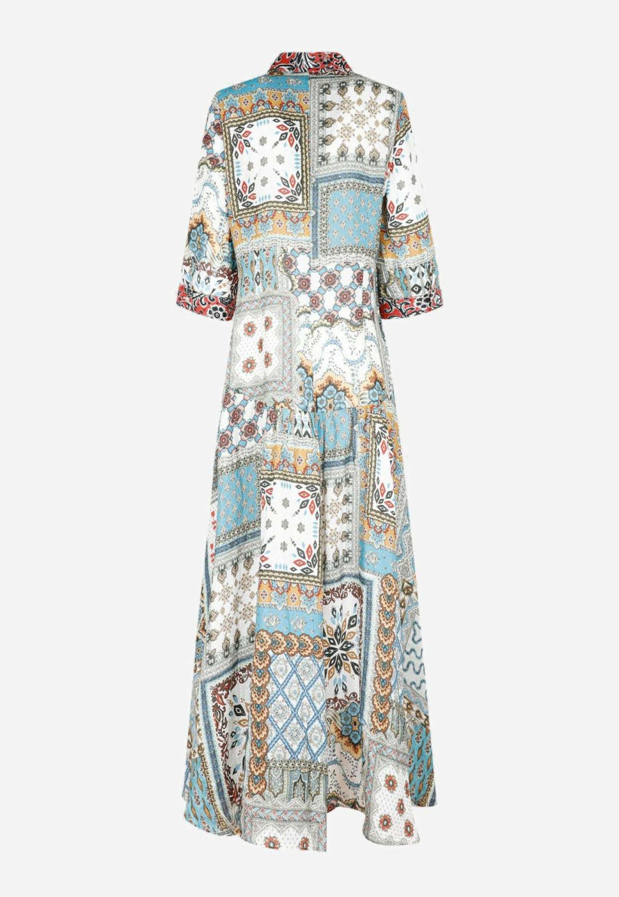 Dresses * | Anjuna Licia Patchwork Print Maxi Dress Multicolor