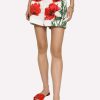 Shorts * | Dolce & Gabbana Poppy-Print Poplin Shorts Multicolor