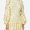 Dresses * | Acler Walker Cotton Dress Yellow