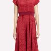 Dresses * | Salvatore Ferragamo Gancini Galore Shirt Dress Red