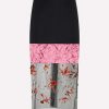 Skirts * | Prada Floral Crystal-Embellished Midi Skirt Multicolor