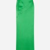 Skirts * | Tom Ford Double-Faced Satin Midi Skirt Green