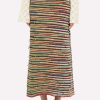 Skirts * | Chloe Striped Knitted Midi Skirt Multicolor