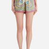 Shorts * | Etro Floral Paisley Silk Shorts Multicolor