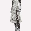 Dresses * | Dolce & Gabbana Graffiti Print Silk Charmeuse Midi Dress Monochrome