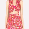 Evening * | Dolce & Gabbana 60S Print Cropped Top With Ring Detail Hot Pink