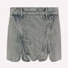 Skirts * | Y/Project Tudor Denim Mini Skirt Blue